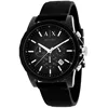 Armani Exchange Men's Black Dial Watch In Black