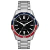 Armani Exchange Men's Classic Black Dial Watch In Silver
