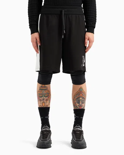 Armani Exchange Men's Cotton Drawstring 9" Shorts In Pattern