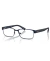 Armani Exchange 54mm Rectangle Optical Glasses In Black