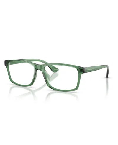 Armani Exchange Men's Eyeglasses, Ax3083u In Shiny Transparent Green