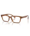 Armani Exchange 55mm Rectangle Optical Glasses In Blue
