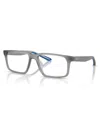 Armani Exchange 55mm Rectangle Optical Glasses In Black