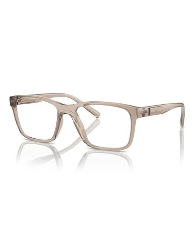 Armani Exchange Men's Eyeglasses,ax3114 In Shiny Transparent Brown