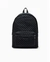 Armani Exchange Men's Flocked Backpack In Black
