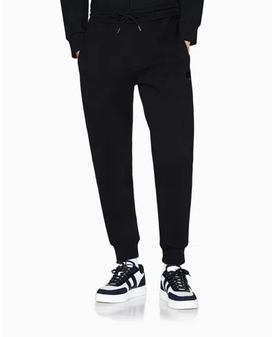 ARMANI EXCHANGE MEN'S GOLD LOGO FLEECE JOGGER