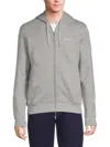 Armani Exchange Stretch Fabric Zip-up Sweatshirt In Green