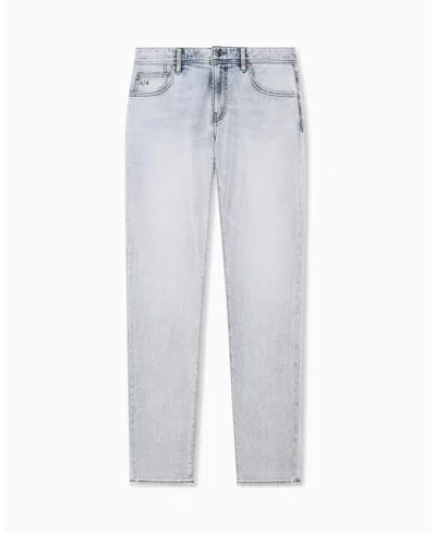 Armani Exchange Men's J66 Skinny Comfort Poly Denim Jeans In Blue