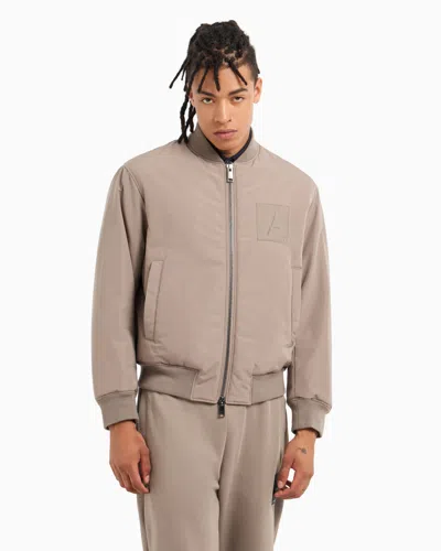 Armani Exchange Men's Limited Edition A-line Bomber Jacket In Brown
