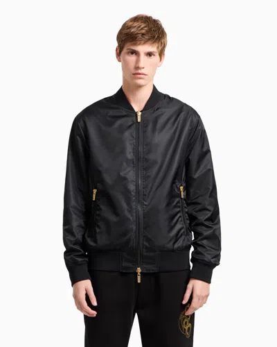 Armani Exchange Men's Lunar New Year Bomber Jacket In Black