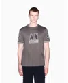 Armani Exchange Regular T-shirt In Cotton Jersey In Gray
