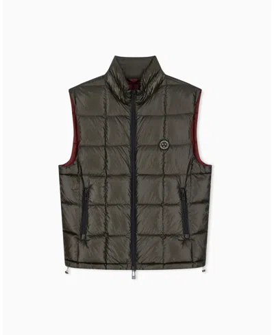 ARMANI EXCHANGE MEN'S NYLON METALLIC SHINE DOWN VEST