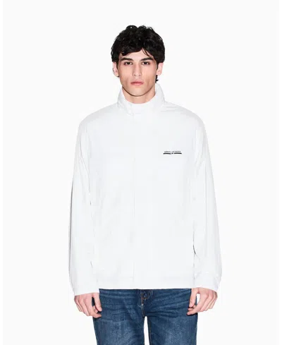 Armani Exchange Men's Nylon Short Sport Coat In White