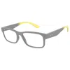 Armani Exchange 56mm Rectangle Optical Glasses In Gray