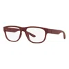 Armani Exchange Men's Opticals Matte Red 56mm Opticals In Multi