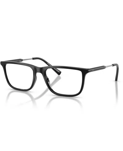 Armani Exchange Men's Pillow Eyeglasses, Ax3126 In Black