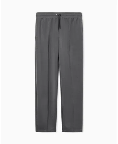 Armani Exchange Men's Pleat Open Sweatpants In Gray