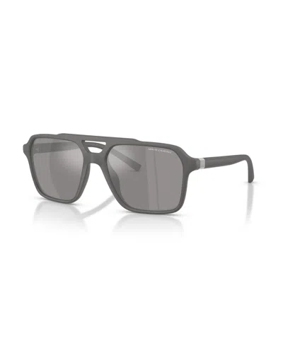 Armani Exchange Men's Polarized Sunglasses, Ax4166su In Gray