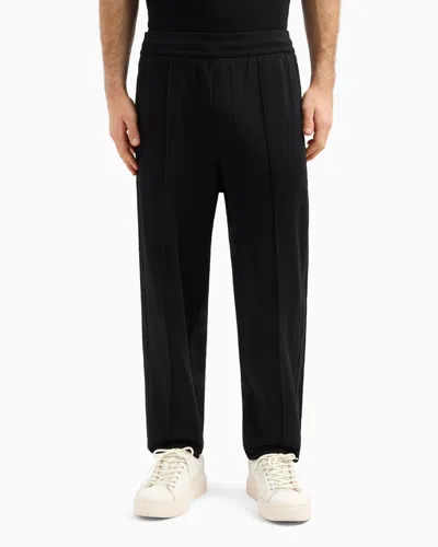 Armani Exchange Men's Racking Stripe Jogger Pants In Black