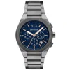 Armani Exchange Men's Rafael Blue Dial Watch In Blue