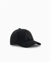 Armani Exchange Visor Cap With Logo In Black
