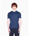 Armani Exchange Patterned T-shirt In Blue