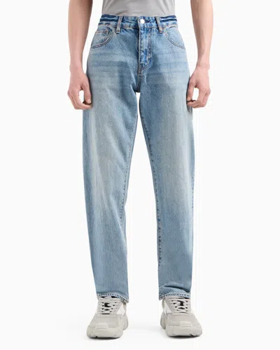 Armani Exchange Men's Slim-fit Indigo Denim Jeans In Blue
