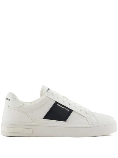 Armani Exchange Men's Sneakers In Bianco