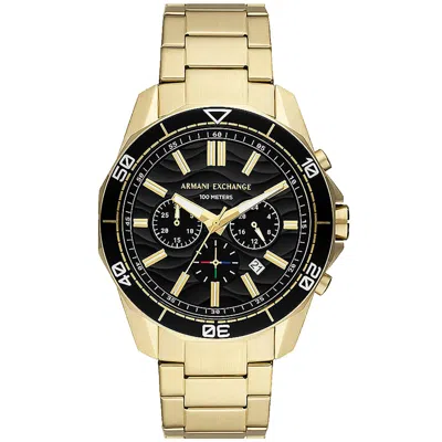 ARMANI EXCHANGE MEN'S SPENCER BLACK DIAL WATCH