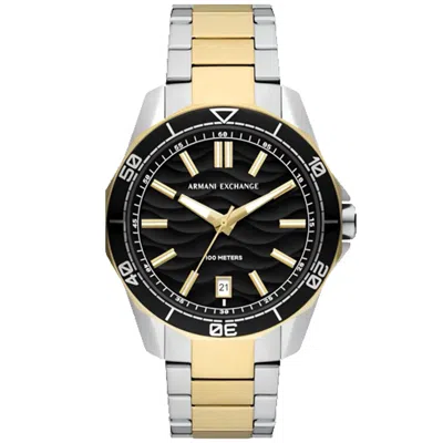 Armani Exchange Men's Spencer White Dial Watch In Brown