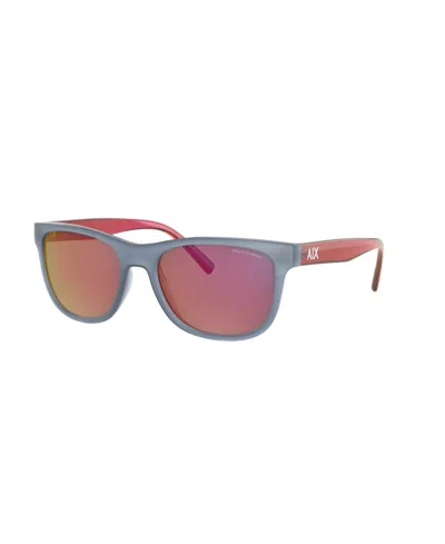 Armani Exchange Men's Square Sunglasses, Ax4103s In Pink