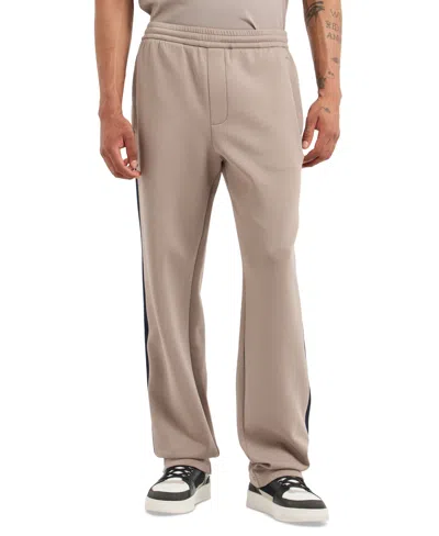 Armani Exchange Men's Striped Jogger Pants In Brown
