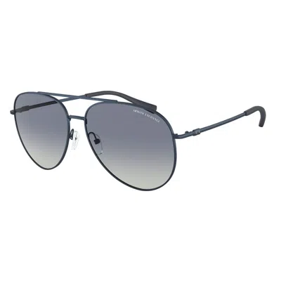 Armani Exchange Men's Sunglasses  Ax2043s-61054l  59 Mm Gbby2 In Metallic