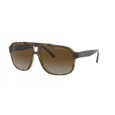 Armani Exchange Men's Sunglasses  Ax4104s-8029t5  61 Mm Gbby2 In Brown