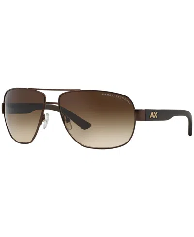 Armani Exchange Men's Sunglasses, Ax2012s In Brown