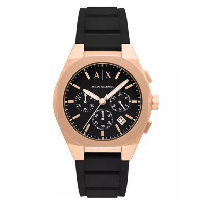 Armani Exchange Men's Sync Black Dial Watch