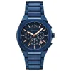 Armani Exchange Sync 42mm Watch In Blue