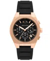 Armani Exchange Men's Sync Black Dial Watch In Multi