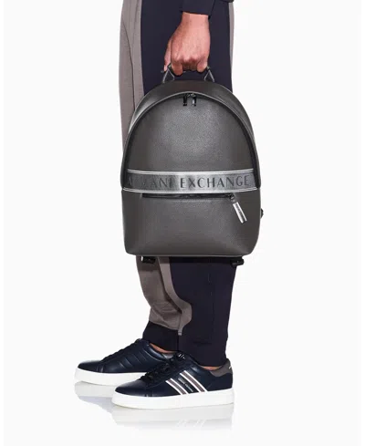 Armani Exchange Men's Taping Backpack In Brown