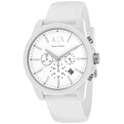 Armani Exchange Men's White Dial Watch