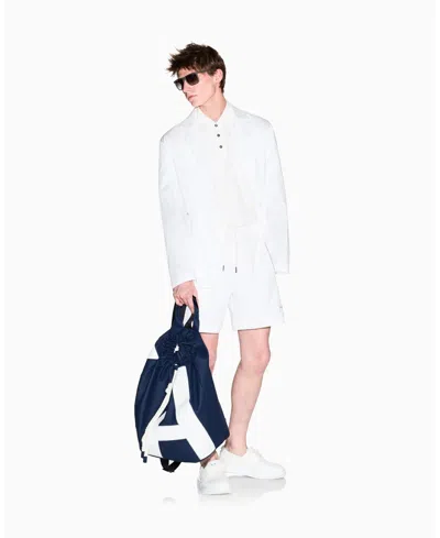 Armani Exchange Men's White Edition Fleece Shorts