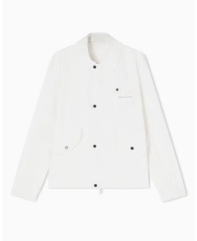 ARMANI EXCHANGE MEN'S WHITE EDITION NYLON SPORT COAT