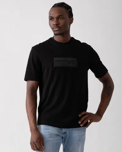 Armani Exchange Mens Crew Neck T-shirt Xm000090 Af10361 In Black