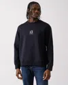 Armani Exchange Logo-embroidered Sweatshirt In Blue