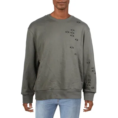 Armani Exchange Mens Logo French Terry Sweatshirt