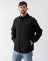 Armani Exchange Mens Logo Pocket Overshirt In Black