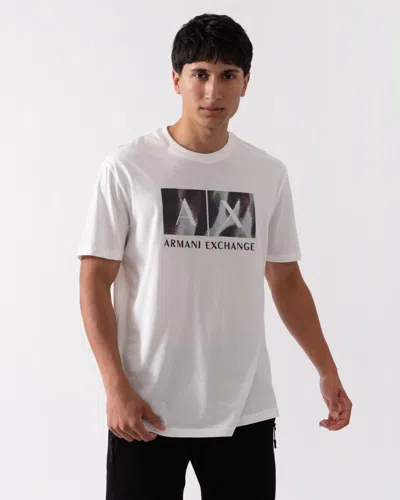 Armani Exchange Mens Logo Print T-shirt 6dzthf Zjh4z In Black