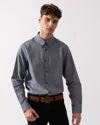 Armani Exchange Mens Long Sleeve Button-down Shirt In Gray