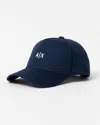 Armani Exchange Mens Mini A|x Logo Baseball Cap In Blue