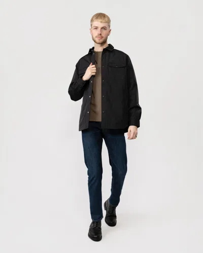 Armani Exchange Mens Padded Overshirt In Black